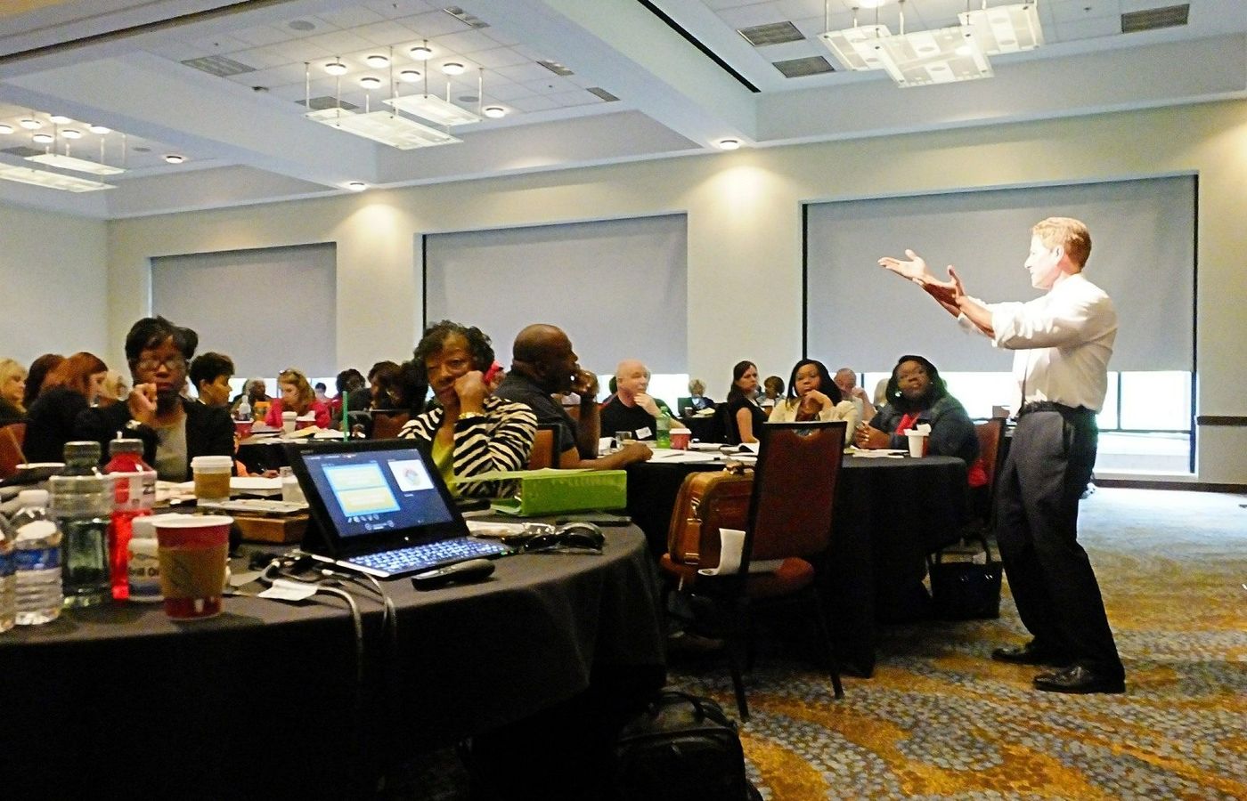Rick Dahlgren teaching a room of educators